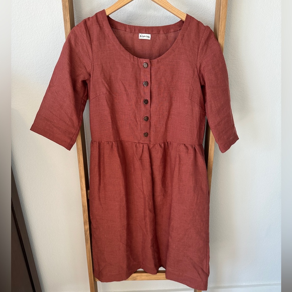 Etsy brand linen dress size xs/small